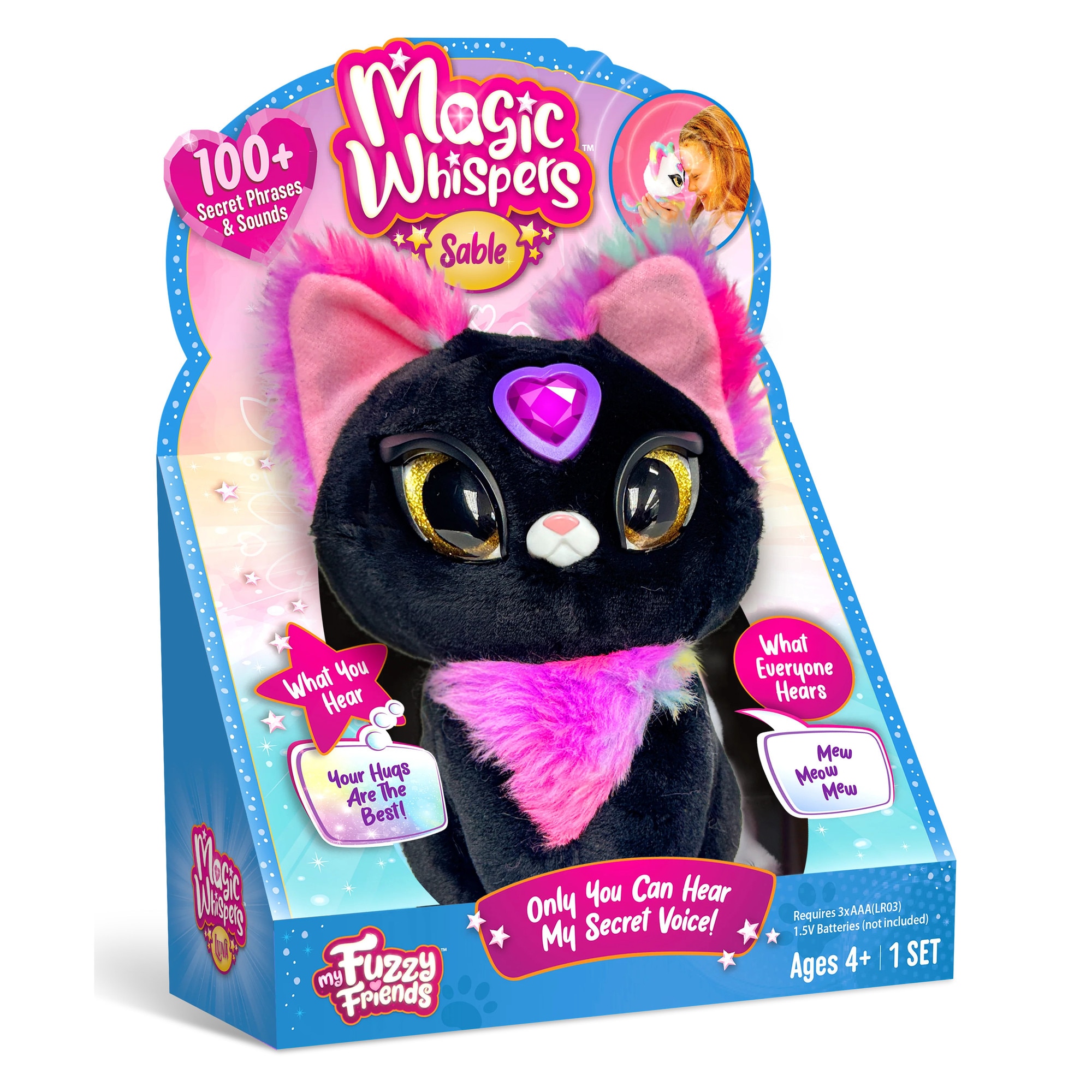 Plus pisica interactiva Kitty Sable care vorbeste in limba romana