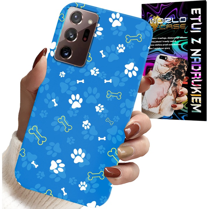 Samsung telefontok, World Case, Bone Paws Dog Patrol design, szilikon, kiváló minőségű védelem