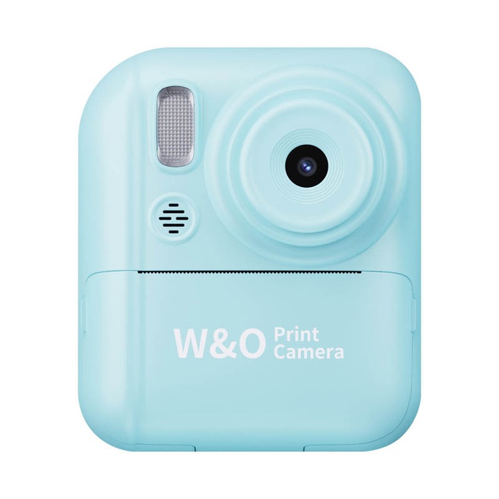 Kamera, 2, 4 hüvelykes kijelző, 1080p HD, Type-C töltés, MP3 zenelejátszó, játékfunkciók, kettős elülső és hátsó kamera, 1200 mAh-s akkumulátor, kék