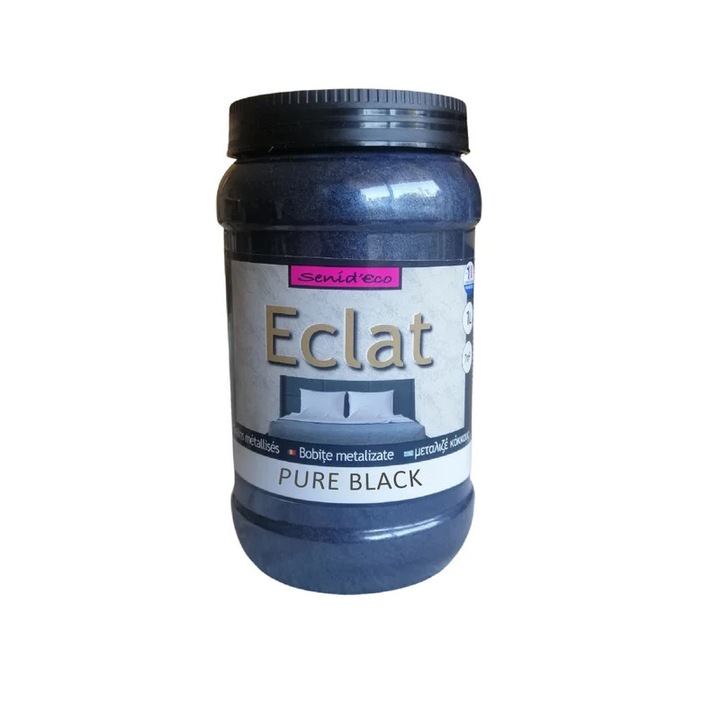 Vopsea decorativa premium Senideco Eclat, 1 L, negru