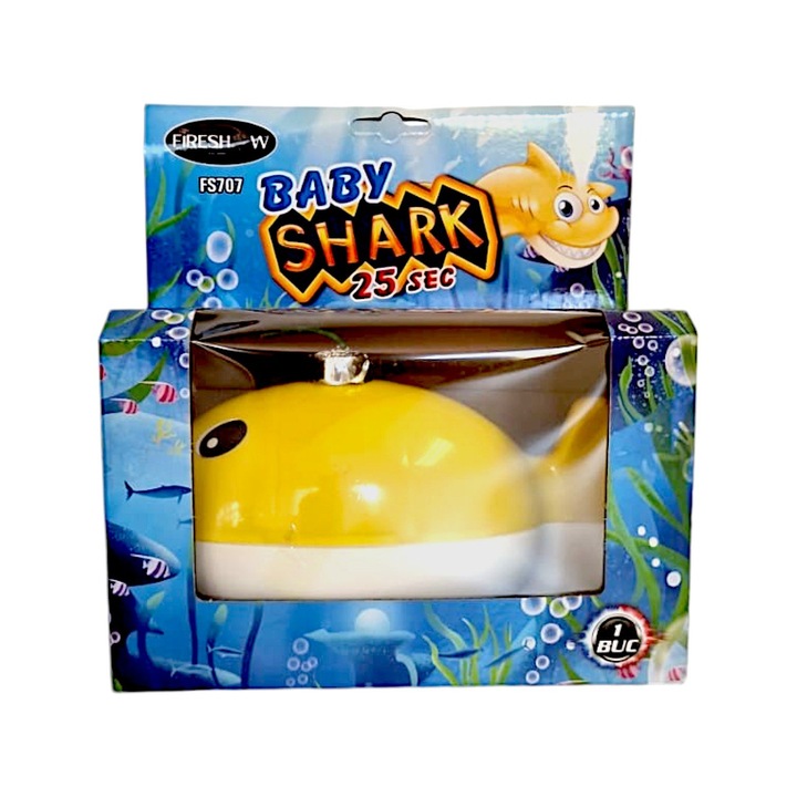 Vulcan de artificii FIRESHOW Baby Shark, efecte de scantei, exterior, 25 secunde