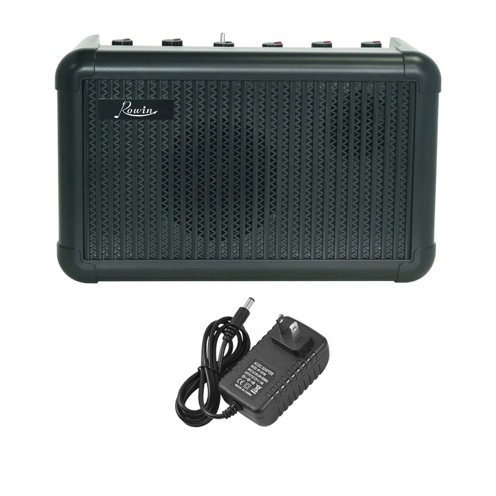 Amplificator chitara electrica, putere 15W, Bluetooth wireless, 8 efecte, tuner, negru