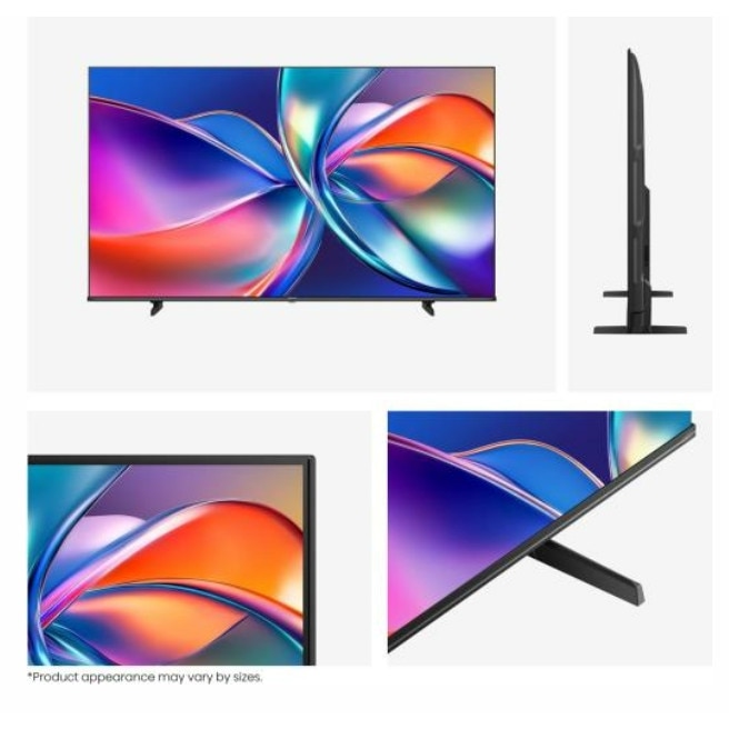 Televizor Hisense 55" E7Q, 4K Ultra HD 3840x2160, QLED, Quantum Dot, HDR 10+, HLG, Dolby Vision, DTS Virtual X, Smart TV, WiFi, Senzor de Lumina, BT, Anyview Cast, 3xHDMI, 2xUSB, LAN, CI+, DVB-T2/C/S2, Negru 55E7Q