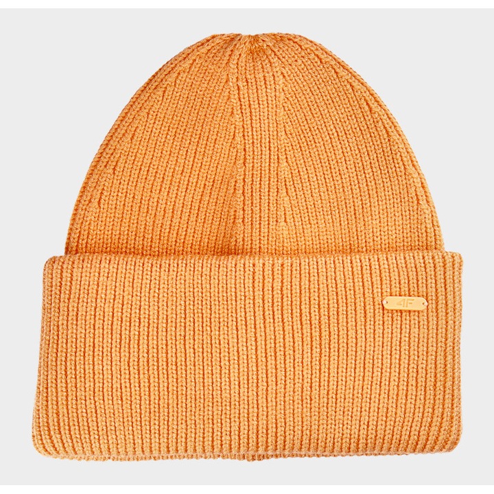 4F Sportstyle AW24 narancssárga női viszkóz beanie sapka