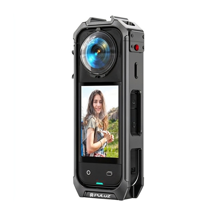 Метален корпус PULUZ PU748H за Insta360 X5, сив, 23x57, 2x137 мм