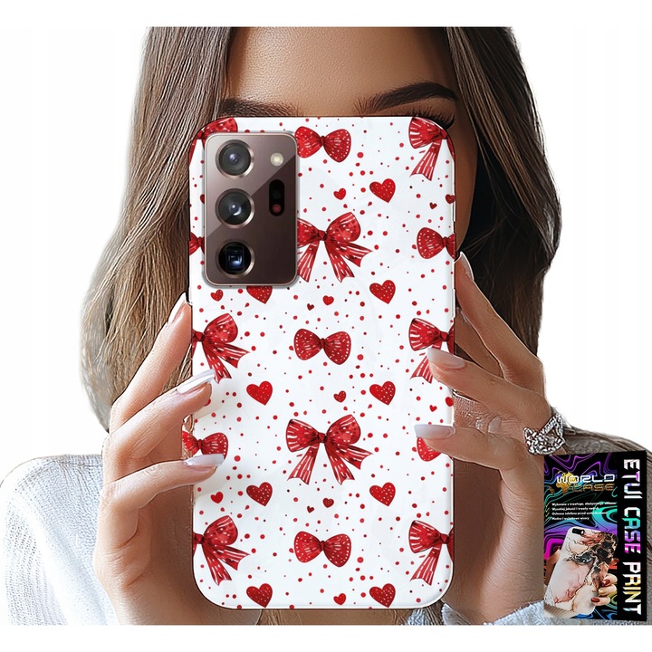 Carcasa pentru Samsung Note 20 Ultra, World Case, piros design, szilikon, tok