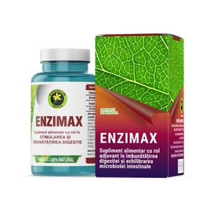 Enzimax Hypericum, 60 capsule – Supliment natural pentru digestie si functionarea optima a organismului
