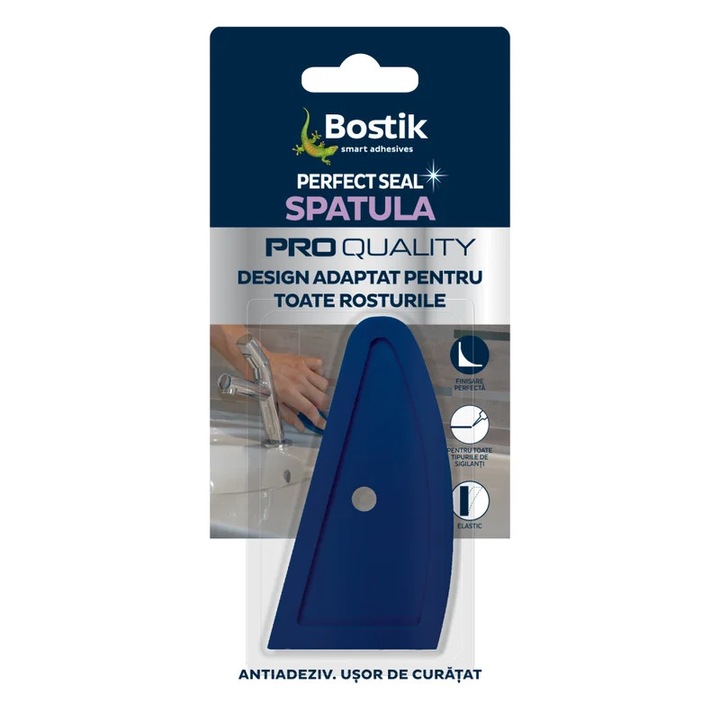 Spatula Perfect Seal pentru finisare, plastic, albastru