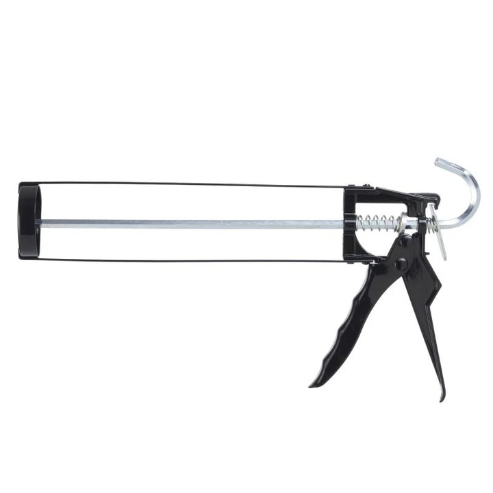 Pistol pentru silicon PREMIUM, rezistent, din otel, negru