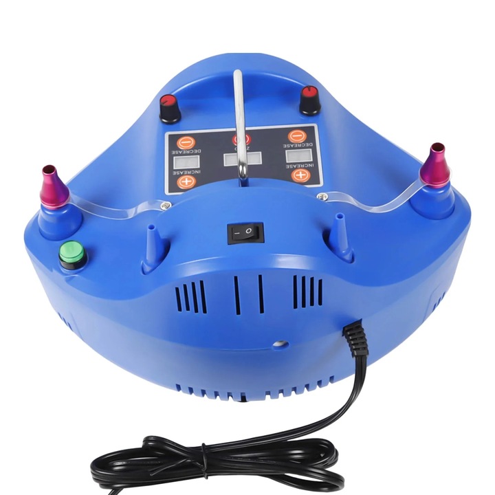 Надувател за балони, електрически, 1200W, 500L/min, таймер, син
