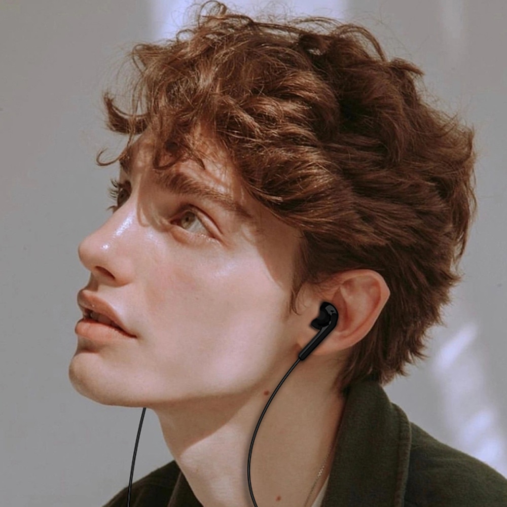 Casti audio cu microfon Dudao X3C, In-ear, Control pe fir, USB-C, Lungime cablu 1.2m, Negru