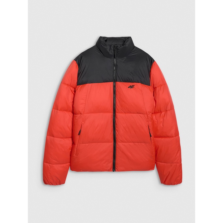 4F Férfi Piros Pehelykabát AW25, Könnyű és Vízlepergető, Tökéletes Többfunkciós Kültéri Tevékenységekhez