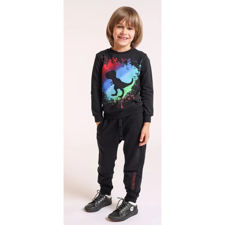 Bluza cu maneca lunga pentru baieti, din bumbac