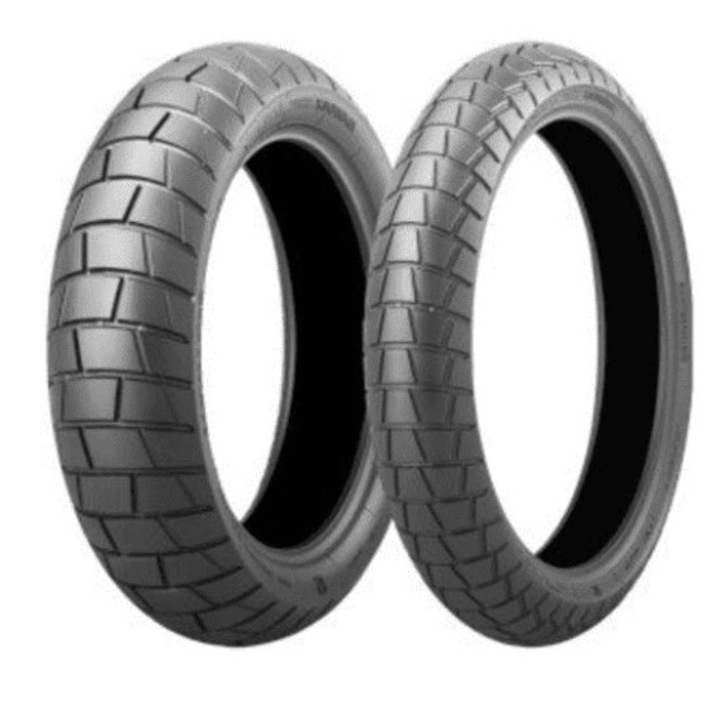 Set 2 anvelope moto, BRIDGESTONE Opona, 170/60R17, AT41 72V TL M+S TYL DOT 16/2024, negru