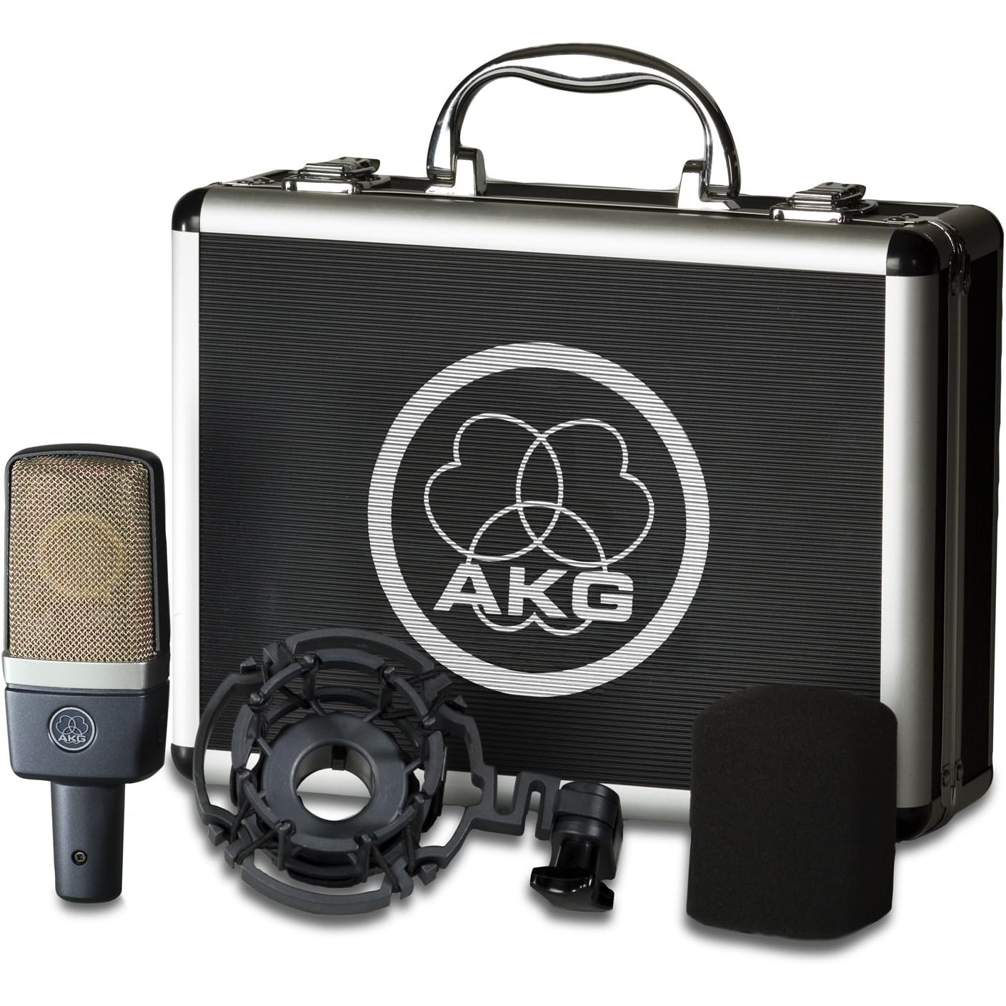 Set Stereo de 2 Microfoane Condensator AKG C214, Cardioid, 20Hz