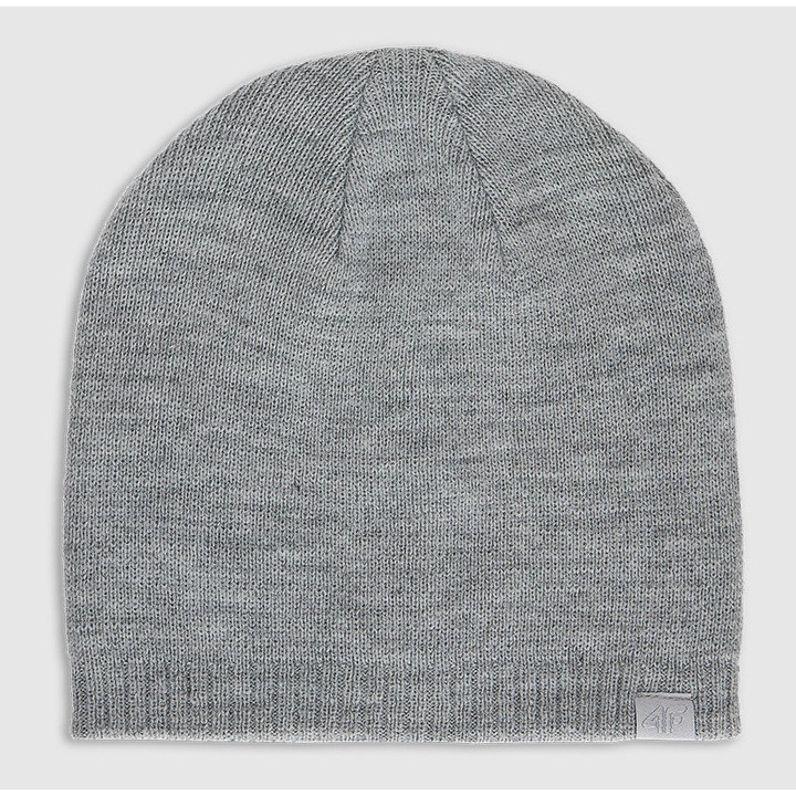 Caciula Beanie Unisex Szürke Sportstyle 4F, Anyag Akril, Univerzális Méret, Kényelmes Szabadtéri Tevékenységekhez