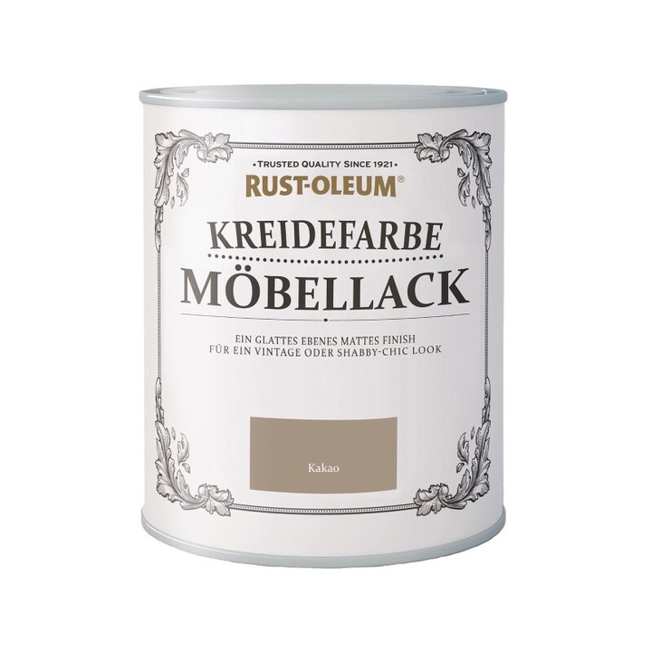 Vopsea pentru mobila cu aspect calcaros Cacao 750 ml