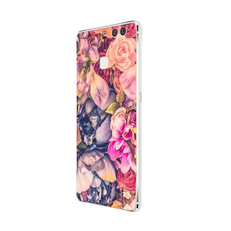 Husa Silicon, Ultra Slim 0.3MM, Floral, Huawei P9 Lite 2017