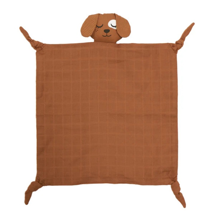 Играчка одеяло за сън за бебета от органичен памук - Куче, ROOMMATE