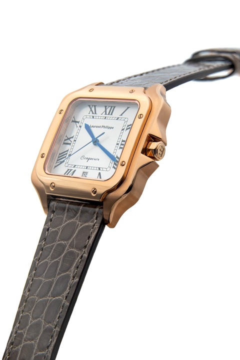 Ceas pentru barbati, Laurent Philippe, Conqueror Spirit Of The Rose - Terra Lux, 38mm x 27.5mm, Rose Gold