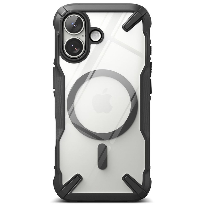 Carcasa Ringke Fusion X cu MagSafe compatibila cu iPhone 17, Negru