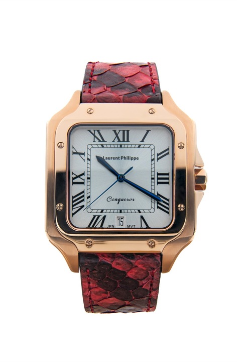 Férfi óra, Laurent Philippe, Conqueror Spirit Of The Rose - Serpent Rouge, 38mm x 27.5mm, Rose Gold