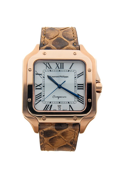Férfi óra, Laurent Philippe, Conqueror Spirit Of The Rose - Golden Venin, 38mm x 27.5mm, Rose Gold