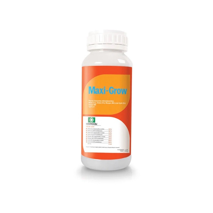 Biostimulator COSMOCEL MAXI-GROW 1L, pentru legumicultură, compuși organici