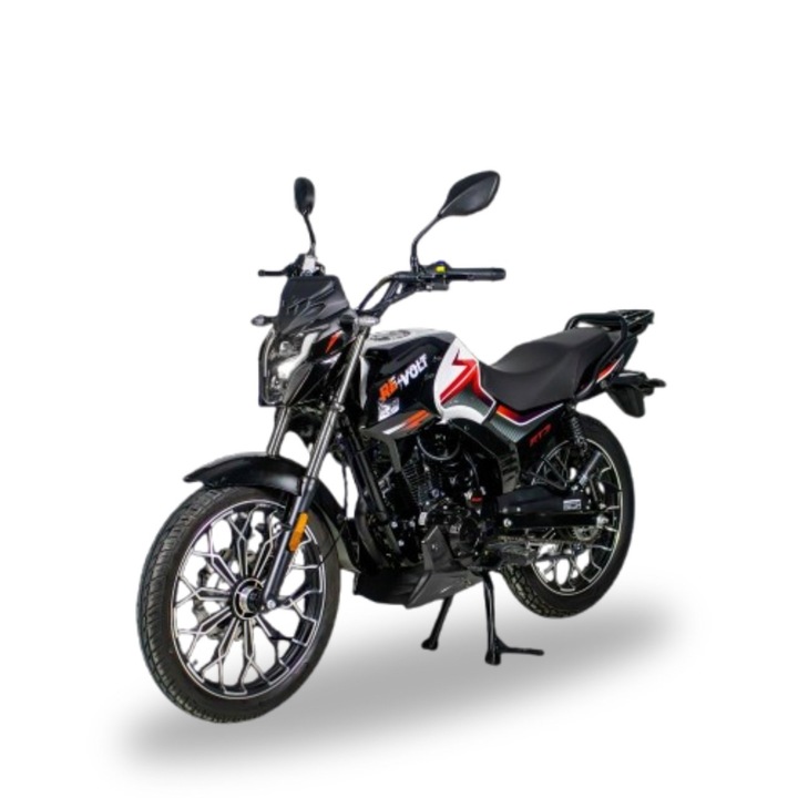 Motocicleta benzina Voltarom RT3 Negru, 85 Km/h, 125 cc, 9.79Cp, euro5, in 4 timpi