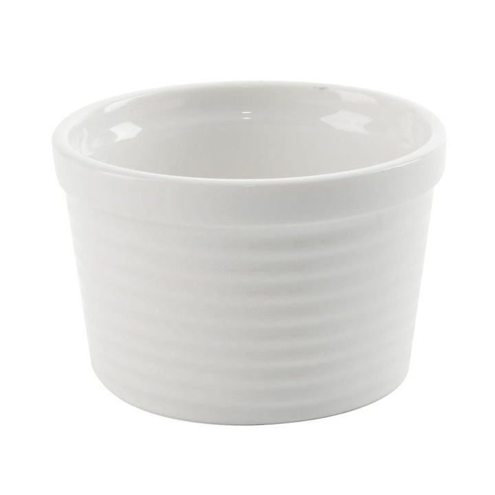 Vas De Gatit, Orion, 250 ml, 10.5x6.5 cm, Rezistent La Caldura, Portelan, Potrivit Pentru Spalare In Masina De Spalat Vase, Poate Fi Utilizat In Cuptor Si Cuptor Cu Microunde, Alb