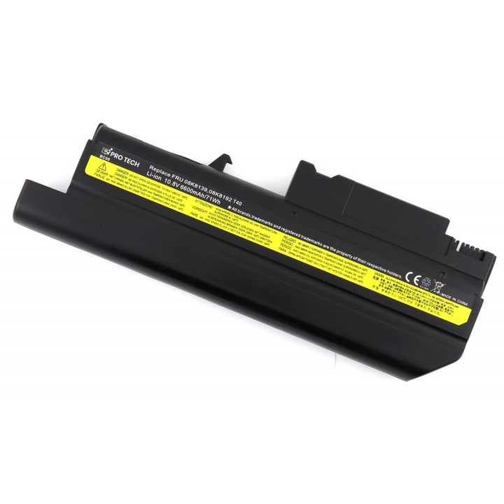 Laptop akkumulátor kompatibilis Lenovo IBM 08K8139 71Wh6600mAh, IBM 08K8192 71Wh6600mAh, IBM ThinkPad R50 71Wh6600mAh, IBM ThinkPad R51 71Wh6600mAh