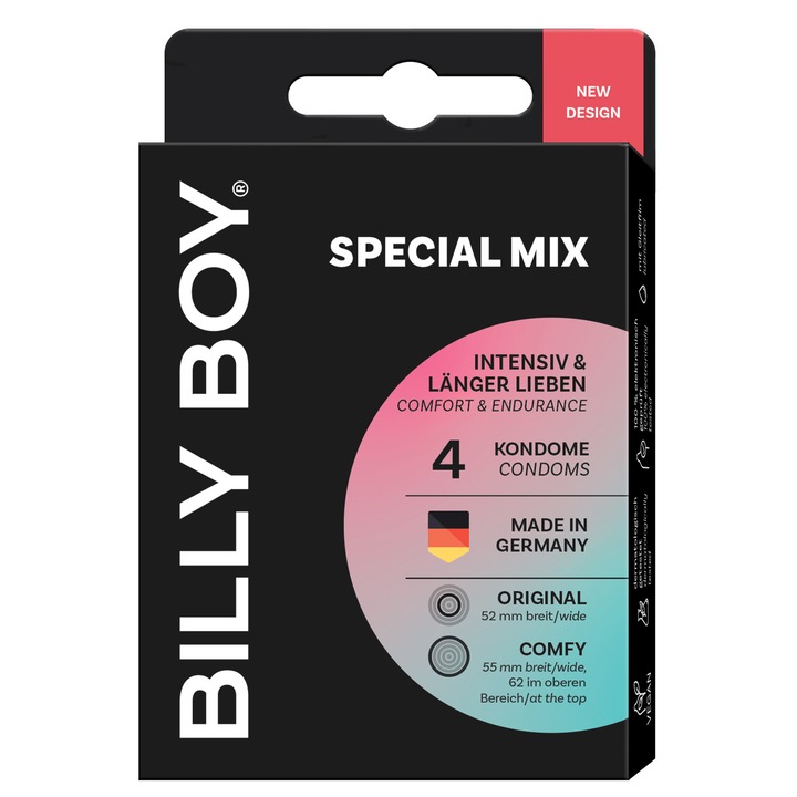 Prezervative Billy Boy Special Mix 4 buc