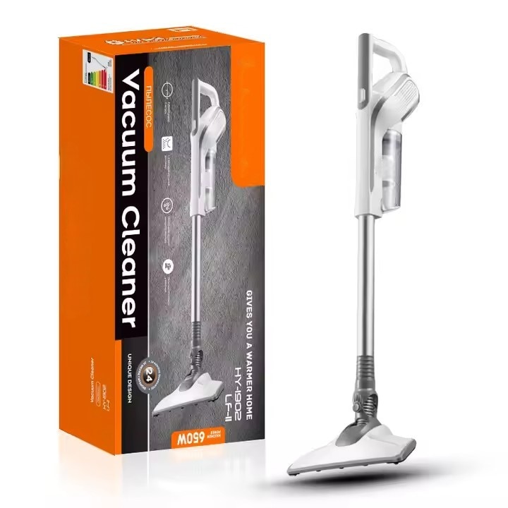 Aspirator portabil, 650W, 1L, 220V, autonomie 60 minute, motor fara perii, alb