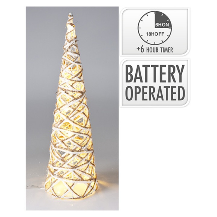 Brad de craciun conic cu led, model 1