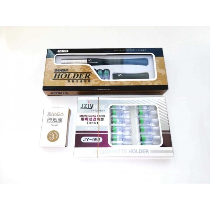 Филтри за цигари Sanda SD-129, Комплект 3 в 1, 6mm/8.1mm, размер 15-20 цигари