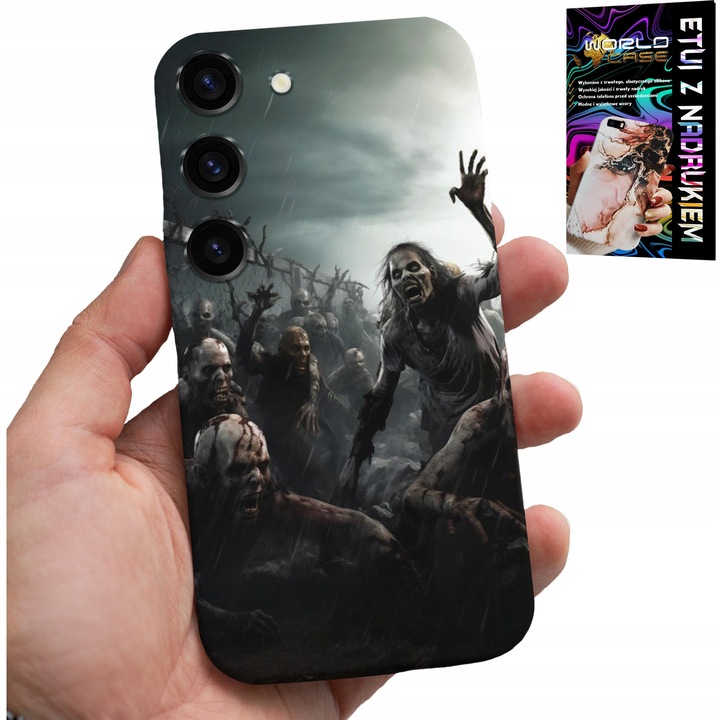 Telefontok, World Case, Zombie The Walking Dead, szilikon, kompatibilis Samsung Galaxy S23
