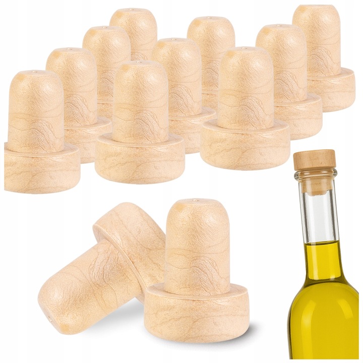 Set Dopuri Sintetice Tip Ciuperca, De Sticla, Diametrul Tijei 12 mm, Sigure Pentru Alimente, Inchidere Etansa, Aplicare Usoara, Usor de Utilizat, 12 mm, 10 Buc