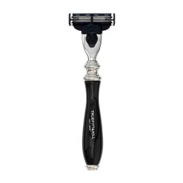 Aparat de ras Truefitt & HIll Mach 3 Wellington, culoare abanos