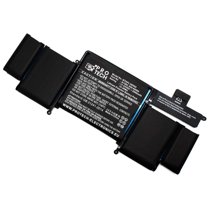 Laptop akkumulátor kompatibilis az Apple MacBook Pro 13 A1502 Early 2015, A1502 Late 2013, A1502 Mid 2014 modellel