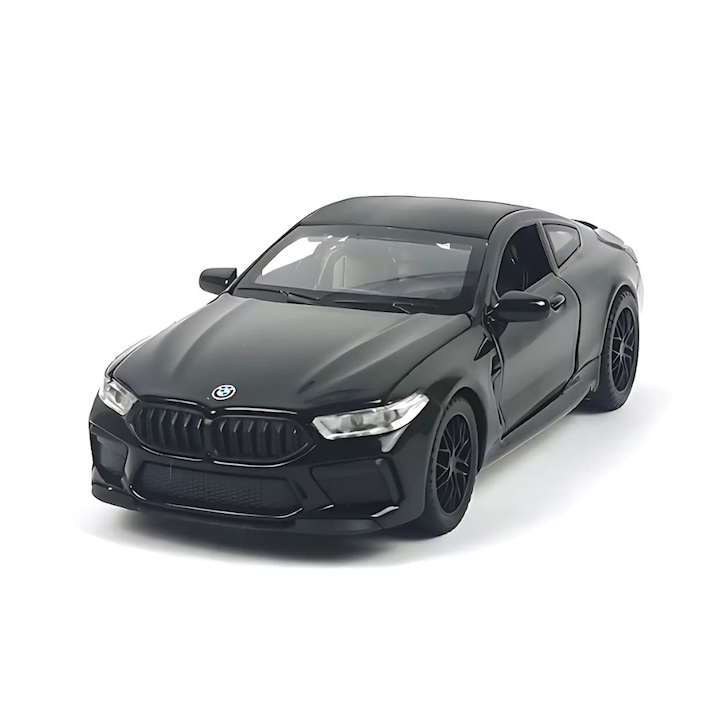 Masinuta metal mecanica, Model BMW M8, scara 1:32, Negru