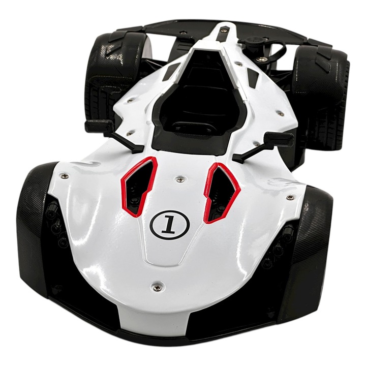 Mașină de curse cu radiocomandă 1:12, lumini LED și pulverizator de abur, culori variate, pentru 3+ ani