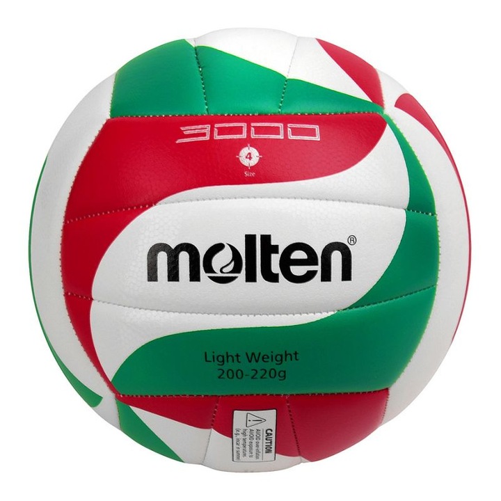 Minge volei Molten V4M3000 Light – Antrenament Usoara, Multicolor, 200-220 g