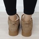 Ghete camel din piele naturala B-NN604 116 Camel 40 EU