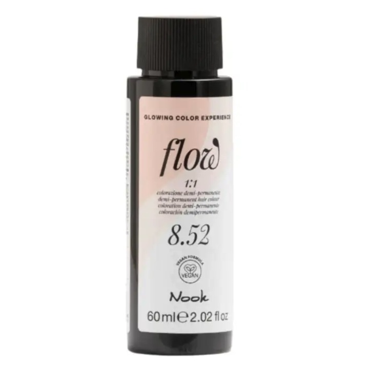 Vopsea-Ulei de Par Colorant, Demi-Permanent Vegan, Nook Flow, fara Amoniac, 8.52, 60ml