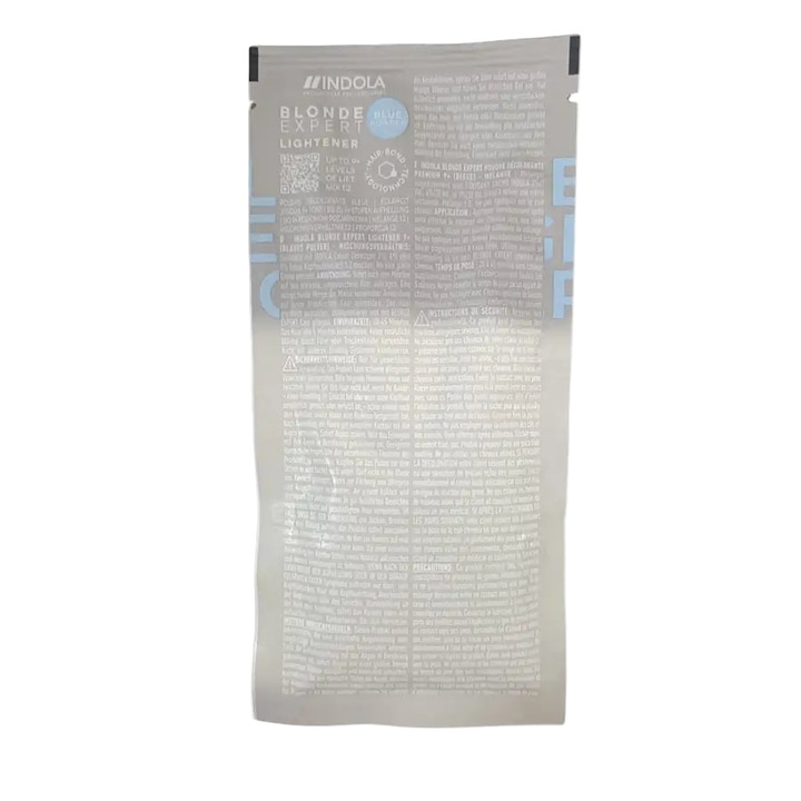 Pudra Decoloranta, Indola Blonde Expert, Albastra 9+ Tonuri – 30g, Decolorare Intensa cu Neutralizare Anti-Galben