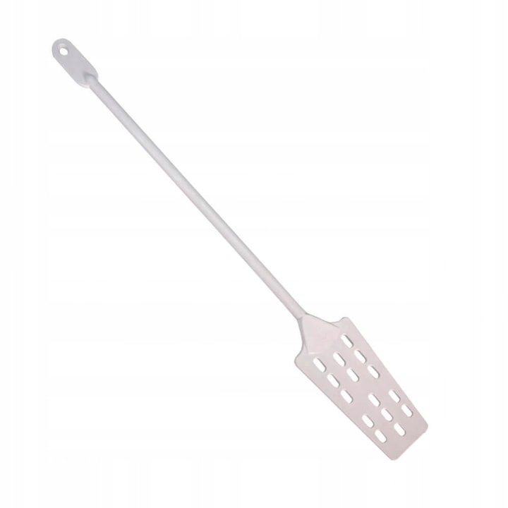 Amestecator Din Plastic, SuperButelki, Rezistent La Temperaturi Ridicate, Fabricat Din Material Plastic, Destinat Contactului Cu Berea Si Vinul, Ochi Pentru Suspendare La Capatul Manerului, 39 x 8.5 cm, Alb