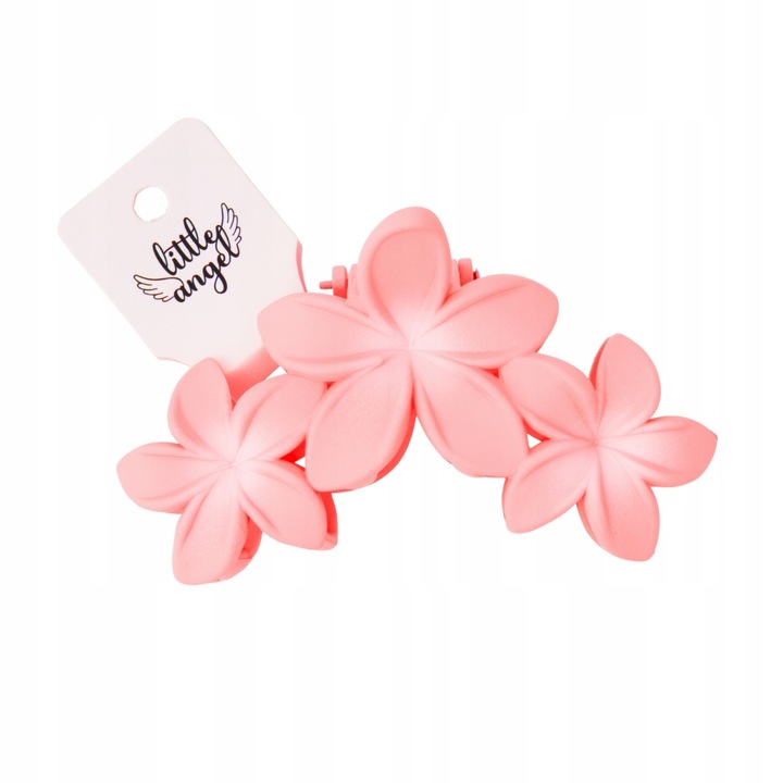 Hajcsat, Little Angel, W1090, virágos, pasztell rózsaszín