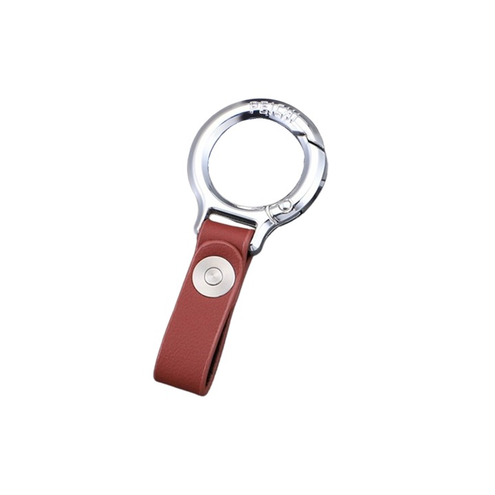 Luxus autós kulcstartó, gyorsrögzítéssel, férfiaknak, piros