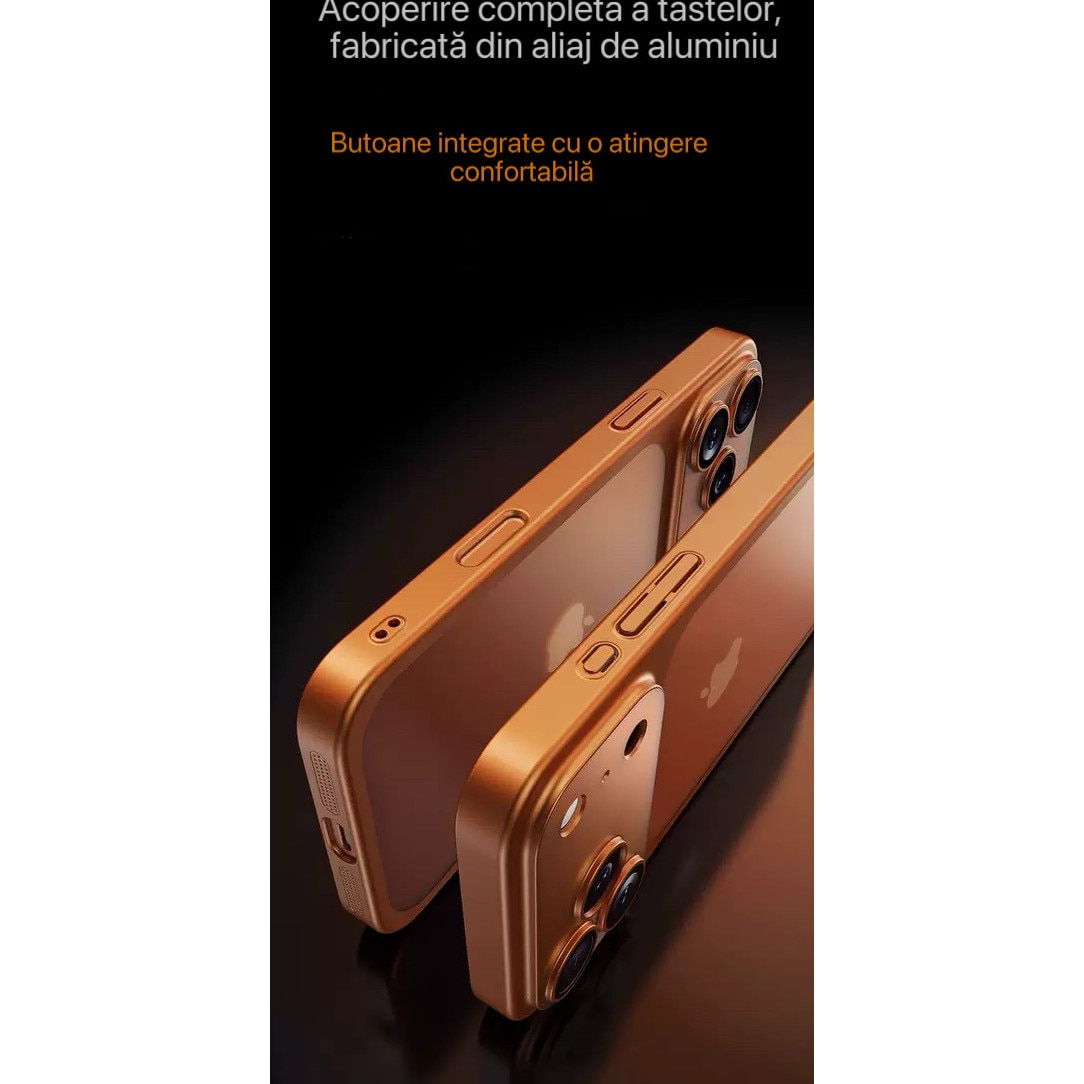 Husa pentru iPhone 17 Pro cu protectie pentru lentile si Anti-ingalbenire, Placa din spate transparenta, Argintiu,1 protector de ecran din sticla temperata si 1 set de unelte pentru instalare