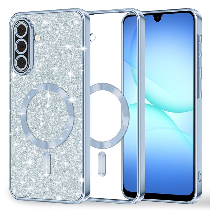 Védőtok kompatibilis Samsung Galaxy A17 5G / A17 4G, Tim, világoskék